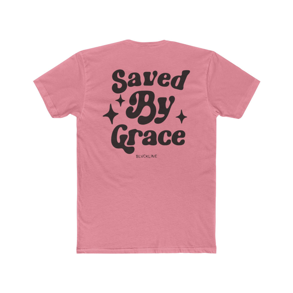 BLVCKLINE “Saved By Grace” Cotton Crew Tee