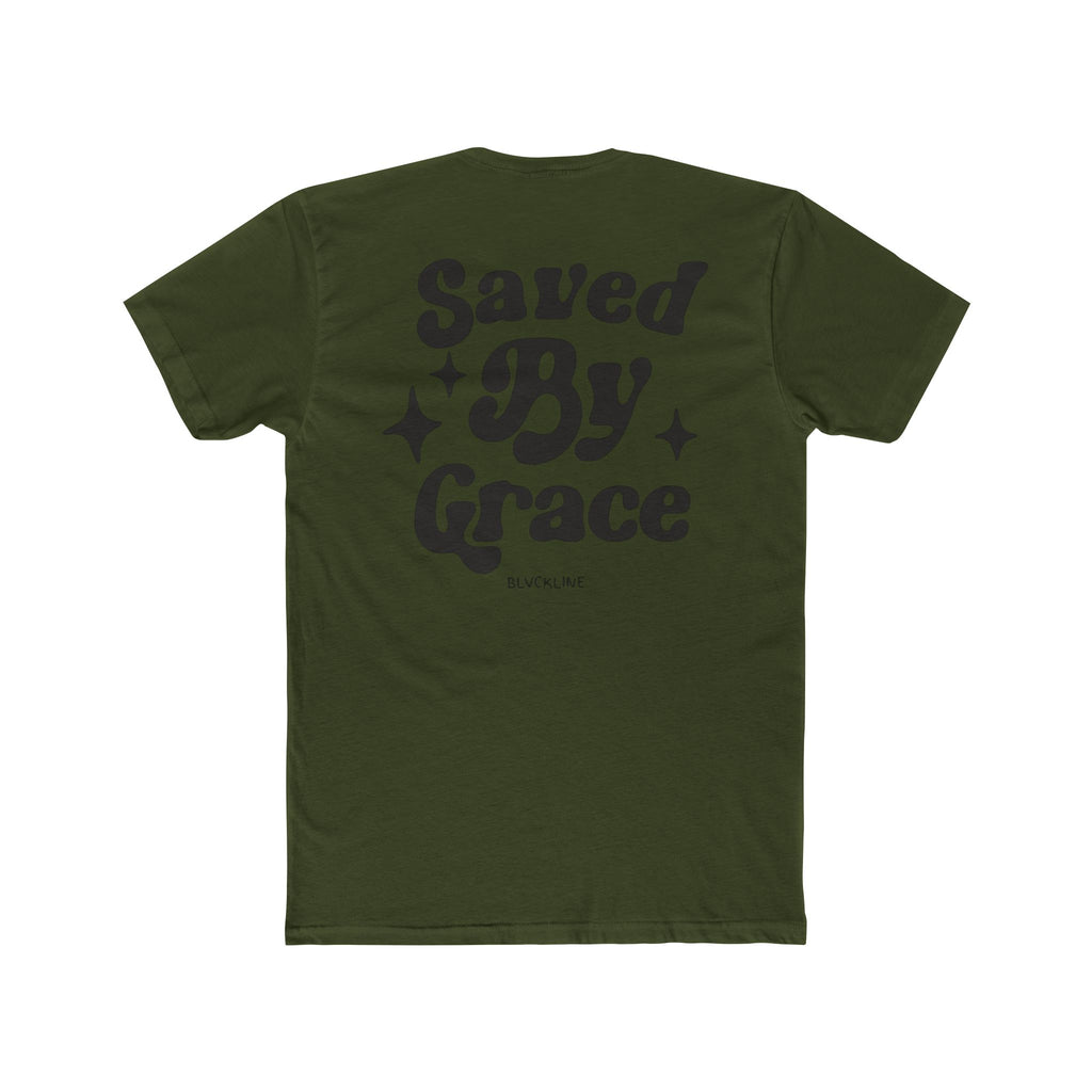 BLVCKLINE “Saved By Grace” Cotton Crew Tee