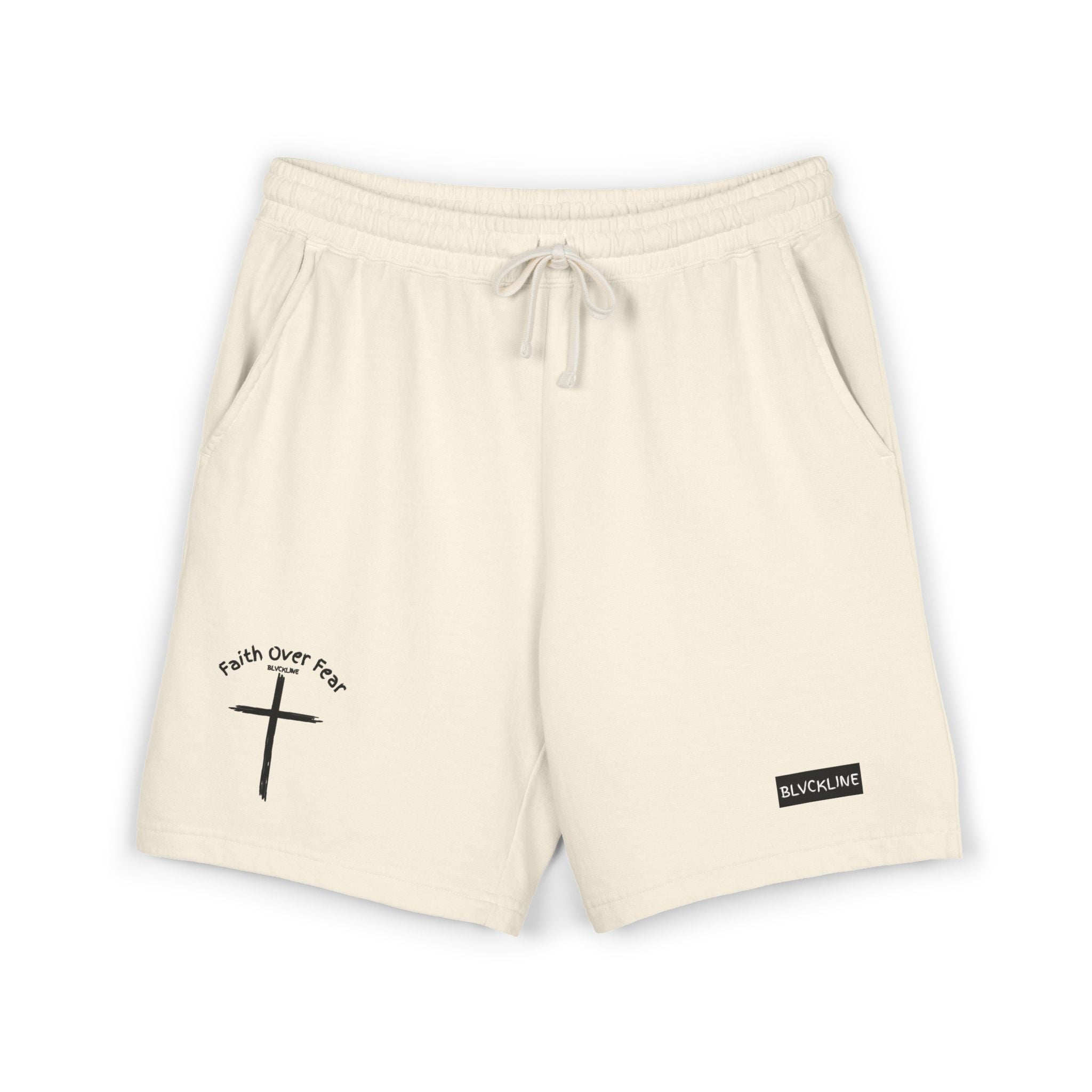 BLVCKLINE “Faith Over Fear” Fleece Sweat Shorts