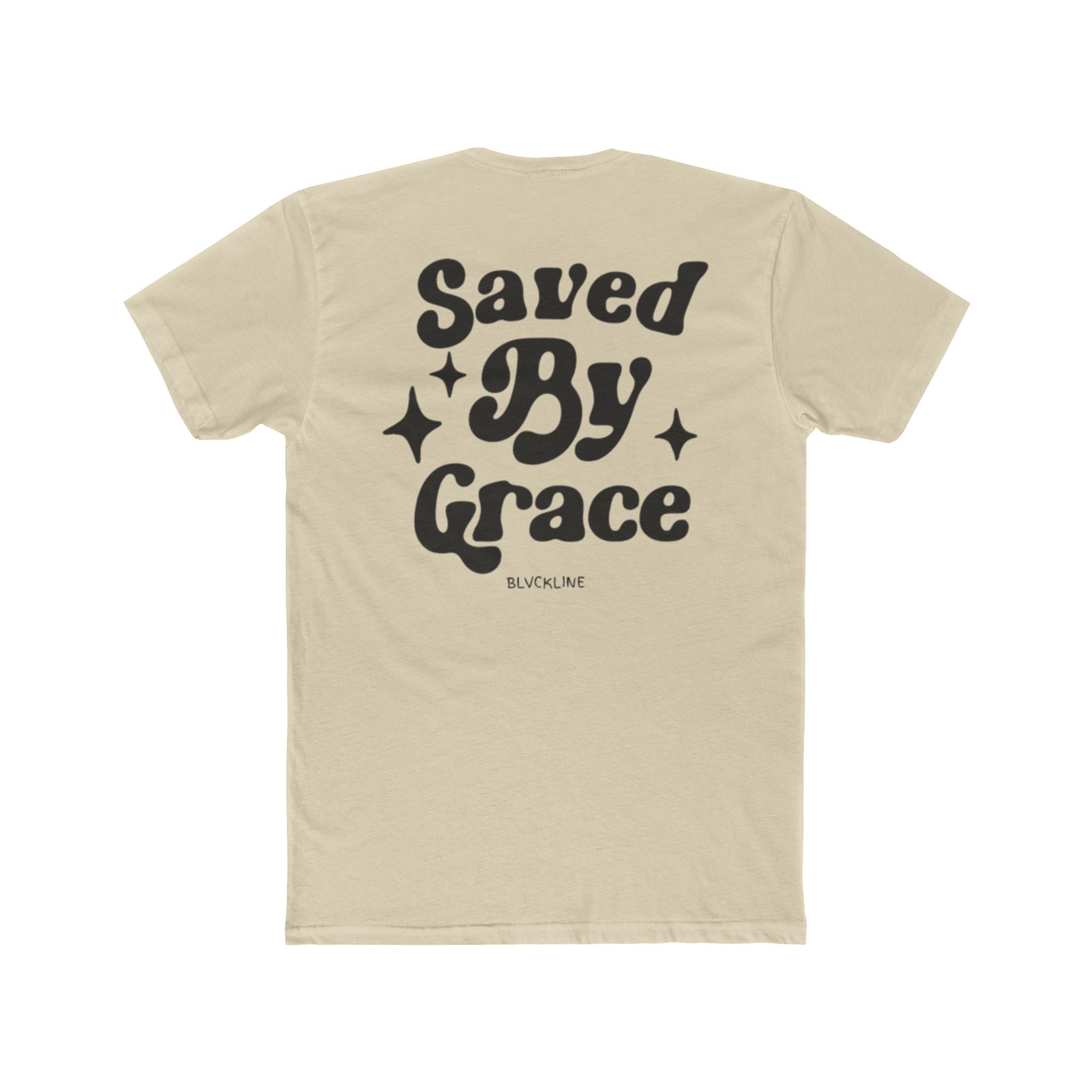 BLVCKLINE “Saved By Grace” Cotton Crew Tee
