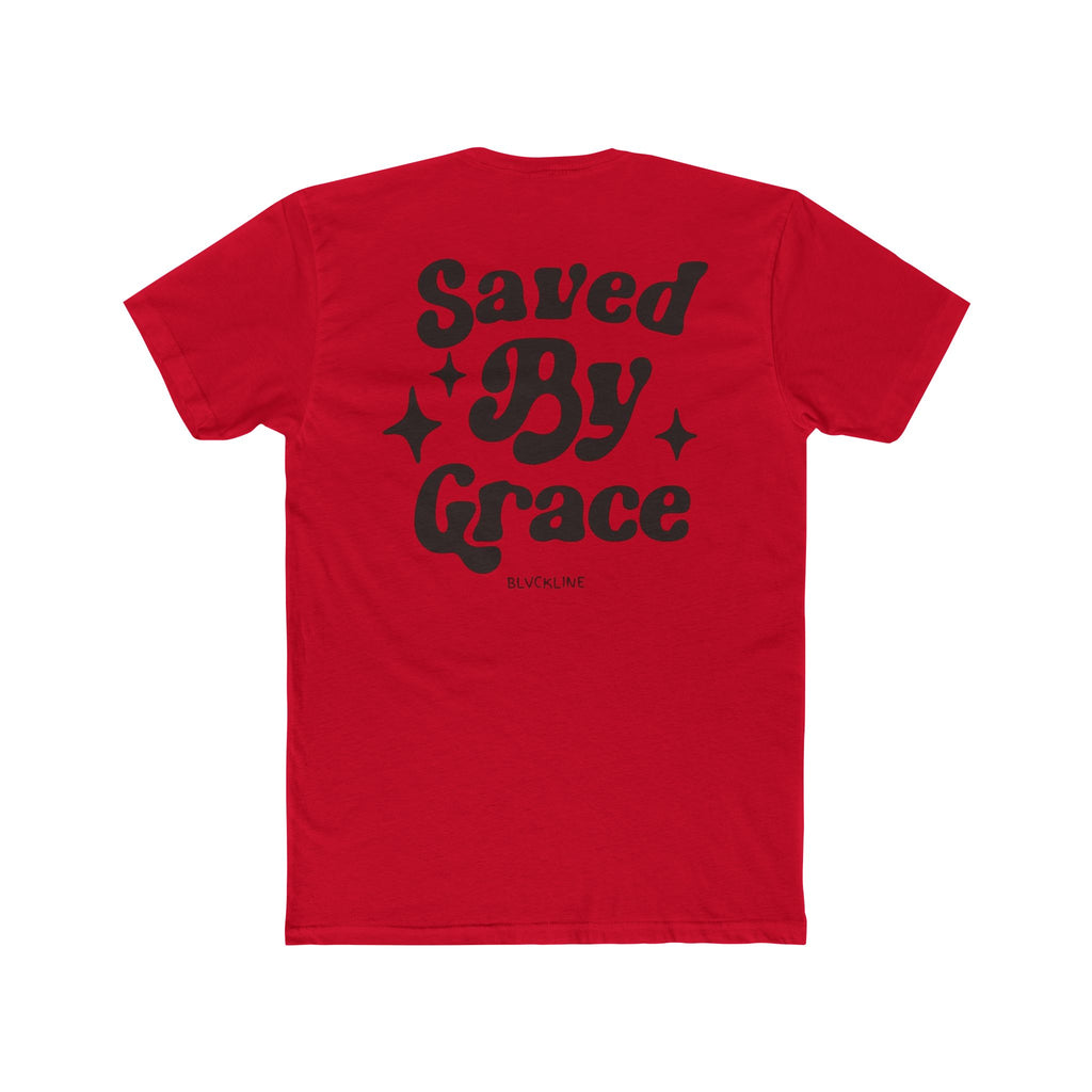 BLVCKLINE “Saved By Grace” Cotton Crew Tee