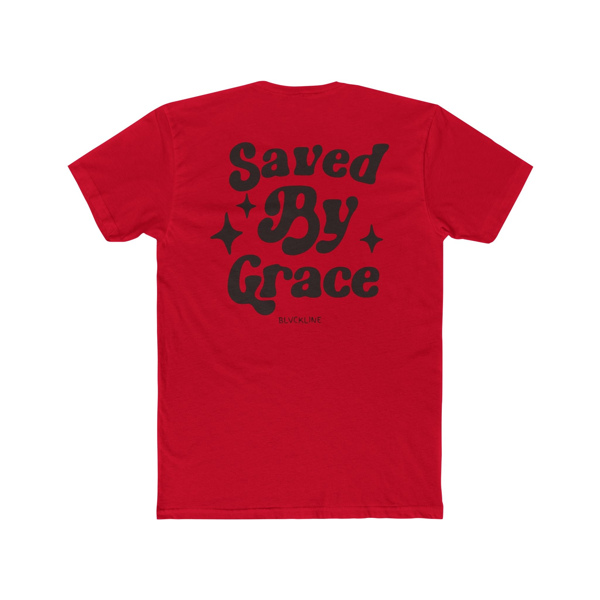 BLVCKLINE “Saved By Grace” Cotton Crew Tee