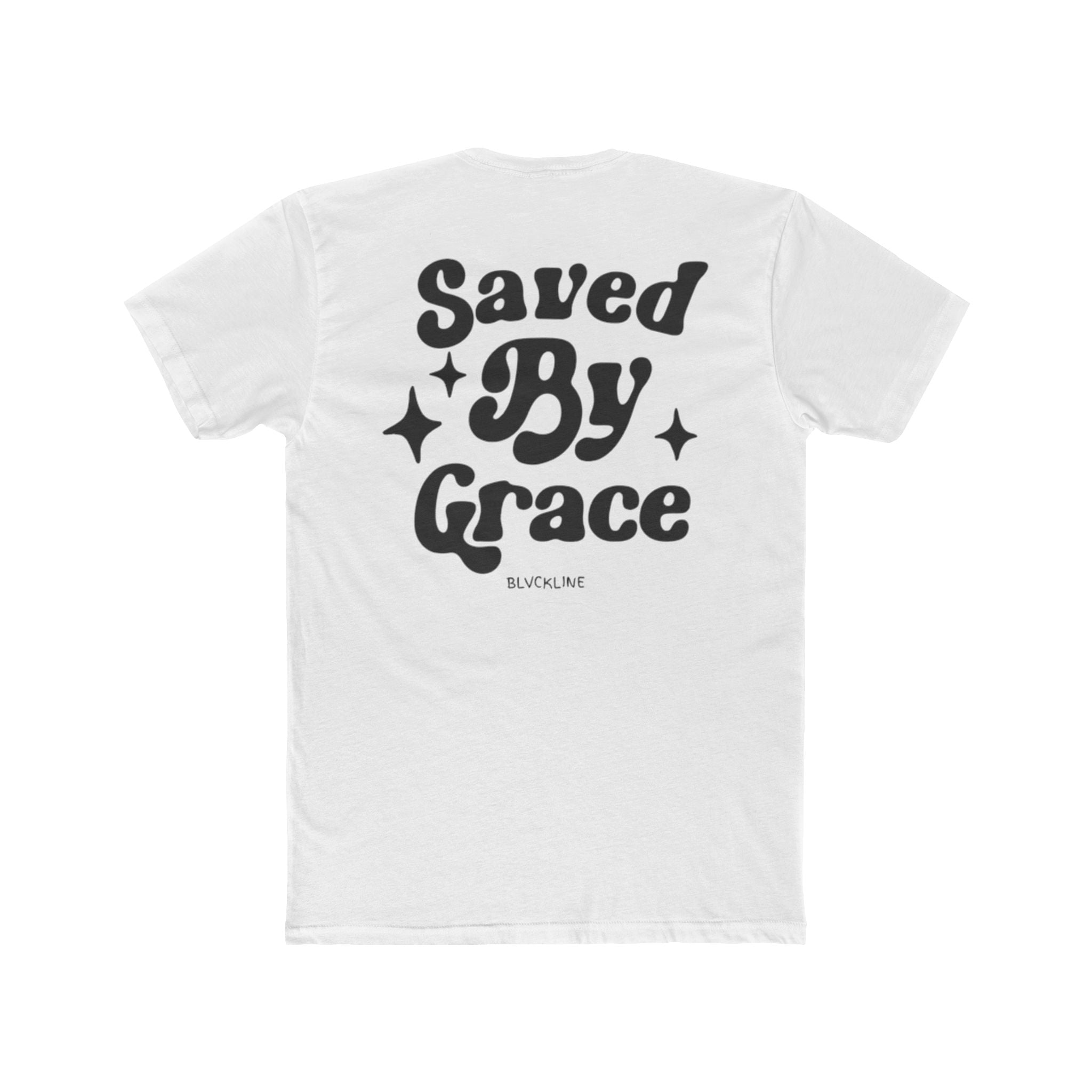 BLVCKLINE “Saved By Grace” Cotton Crew Tee