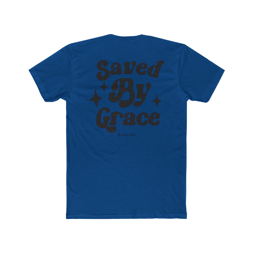 BLVCKLINE “Saved By Grace” Cotton Crew Tee