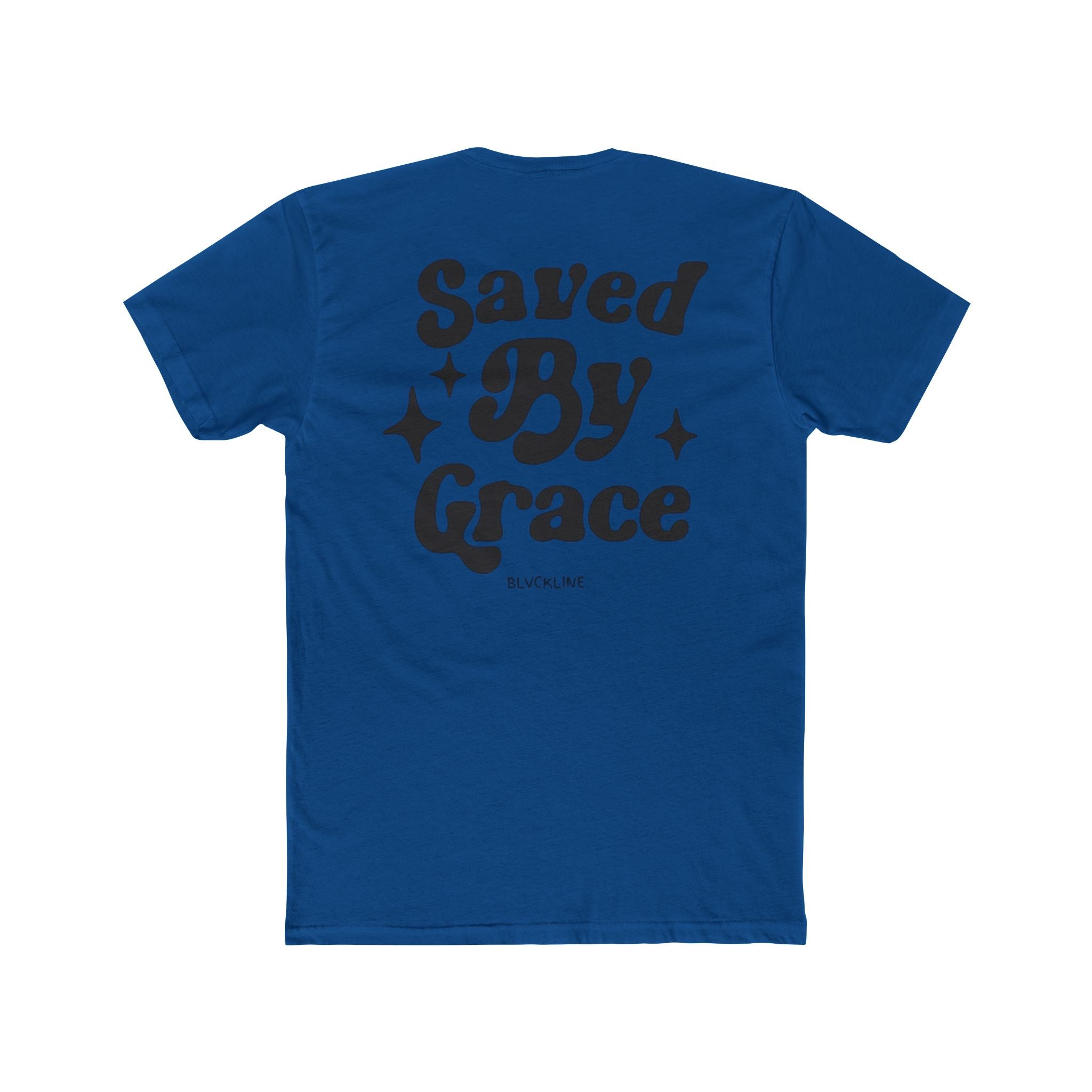 BLVCKLINE “Saved By Grace” Cotton Crew Tee